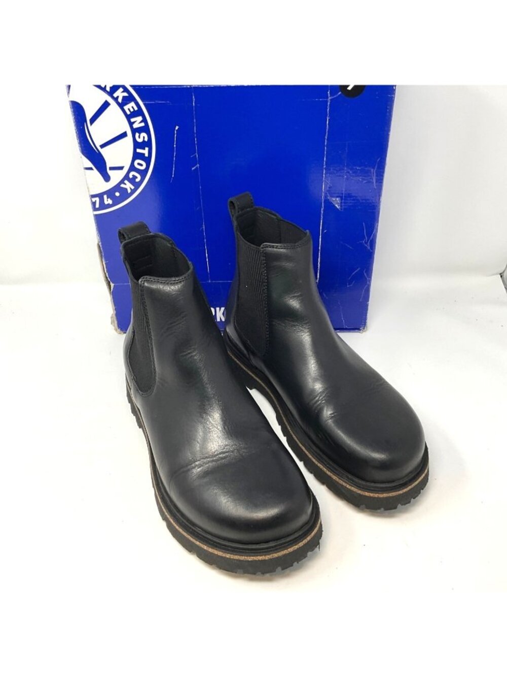 Birkenstock Highwood Leather Chelsea Boots Black Women's US 10 EU 41 Slip On